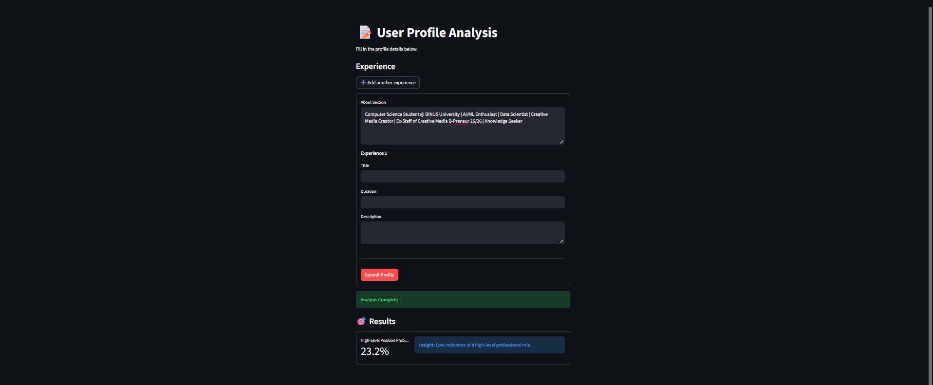 High-Profile LinkedIn Predictor